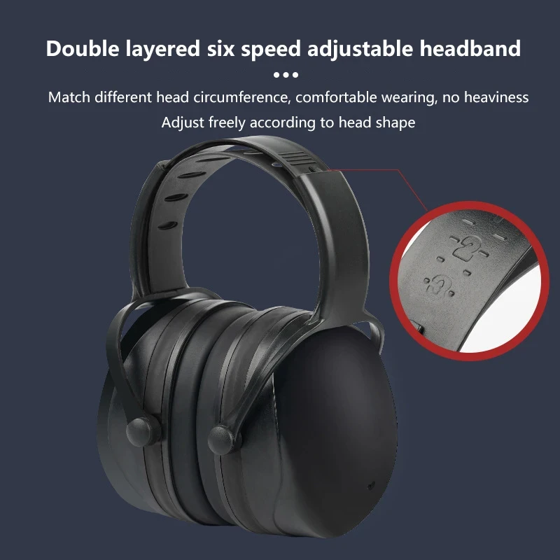 Foldable Noise Cancelling Earmuffs - 34dB Hearing Protection for Shooting/Sleeping/Study, Kids & Adults