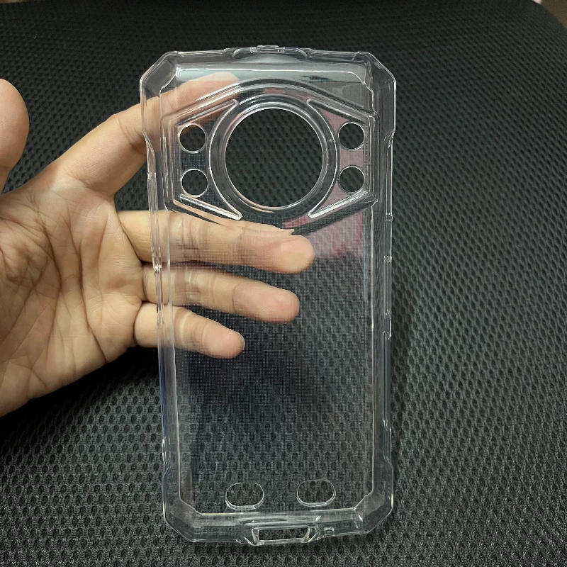 Soft TPU Phone Case for Doogee Fire 7 Ultra Cases Silicone Back Cover for Doogee Fire7Ultra Black Transparent Soft Shell