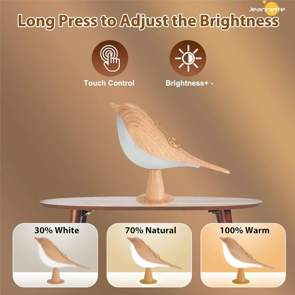 LED Book Lights  Touch Metal Table Lamp Bird Shape Aromatherapy Desk Lamp  3 Level Brightness Rechargered Dimmable Bedside Lamp