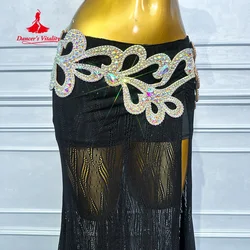 Belly Dancing Performance Belt for Women's Senior AB Stones Waist Band Oriental Dance Professional Competition Accessories