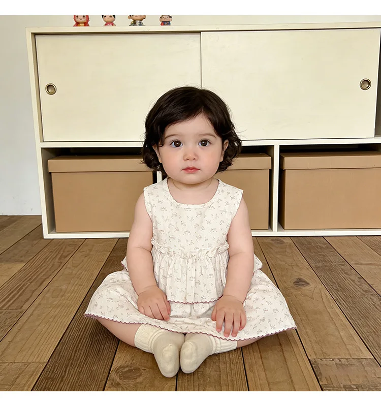 vestido-infantil-feminino-2026-primavera-verao-novo-estilo-coreano-doce-com-pregas-e-flores-para-meninas-bebes-simples