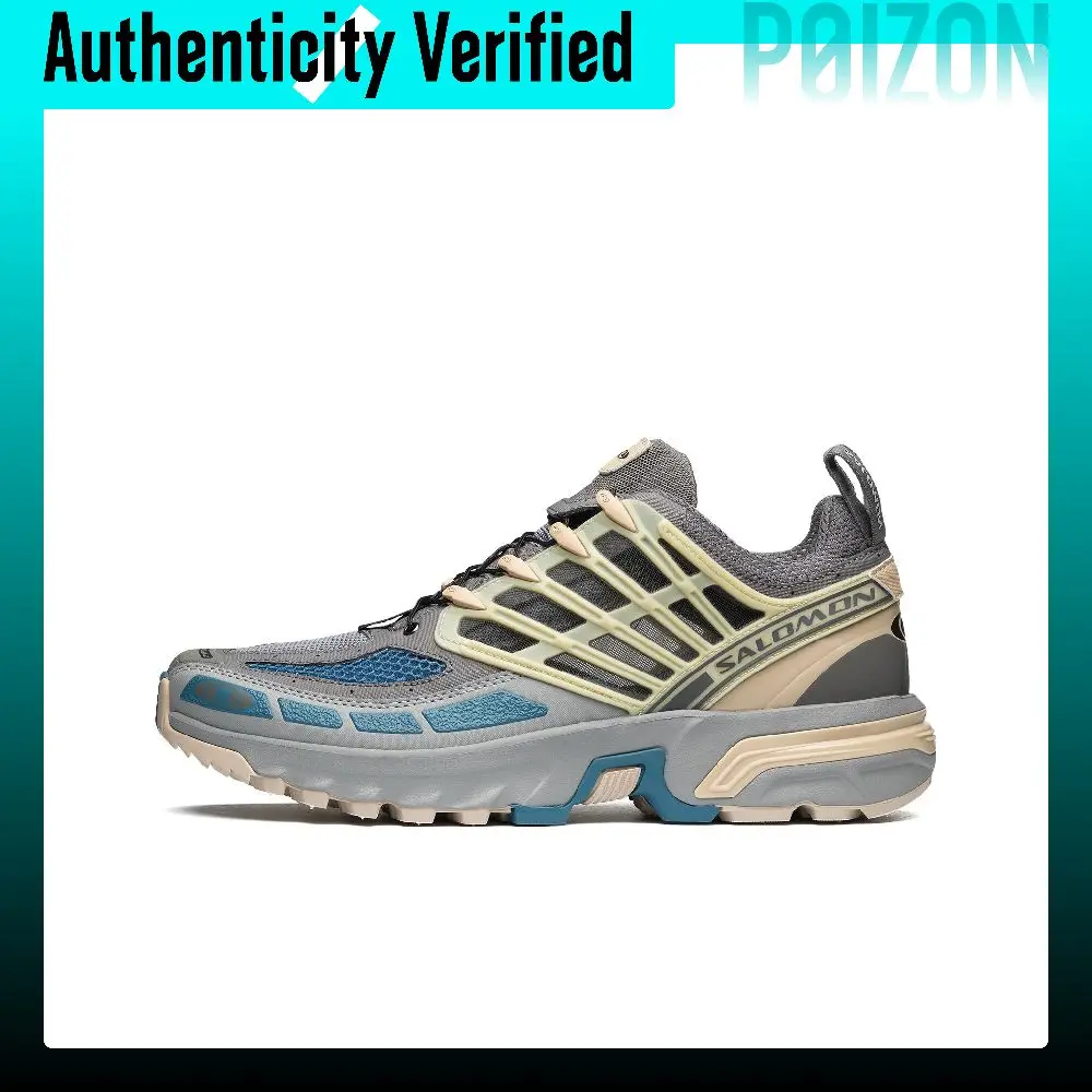 SALOMON ACS Pro Comfortable Round Toe Abrasion Resistant Low top City Commuting Running Shoes Unisex Medium Gray L47299000