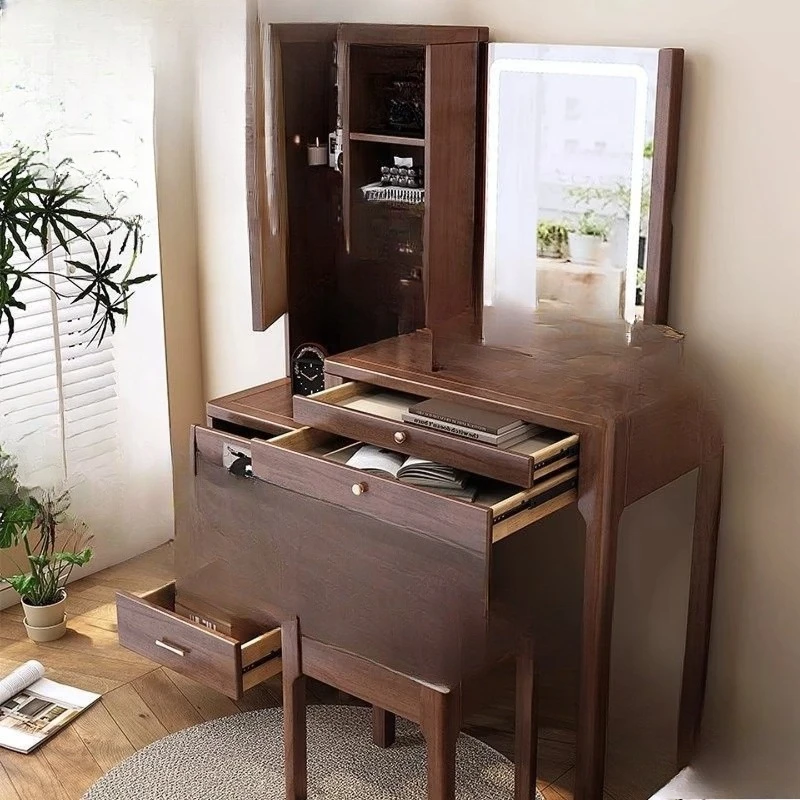 

Легкий роскошный туалетный столик из массива дерева, небольшой письменный стол и туалетный столик два в одном.