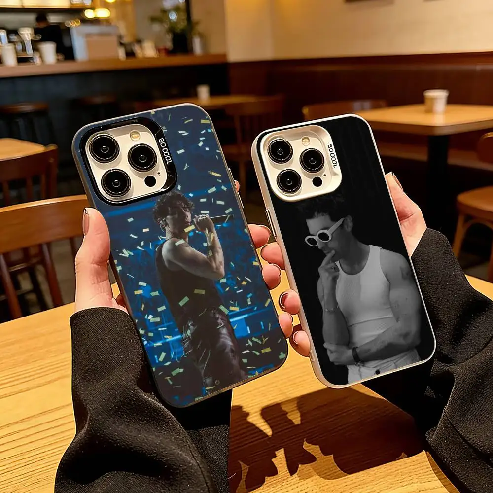 

Renowned DJ J-Jonas B-Blue Phone Case For iPhone 17,16,15,14,13,12,11 Plus,Pro Max,XS,Colorful Silver Black Cover