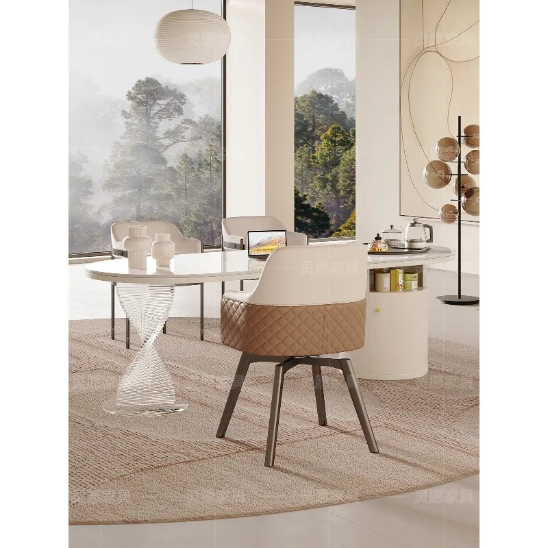 

Cream wind rock board tea table and chair combination