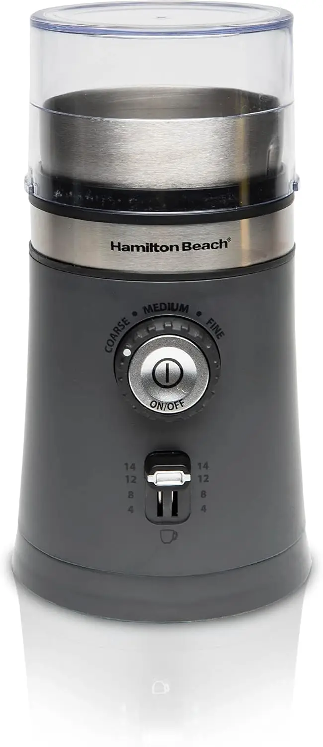 

Electric Coffee Grinder for Beans and Spices, Adjustable Settings, Removable Stainless Steel Bowl, Up to 14 Cups