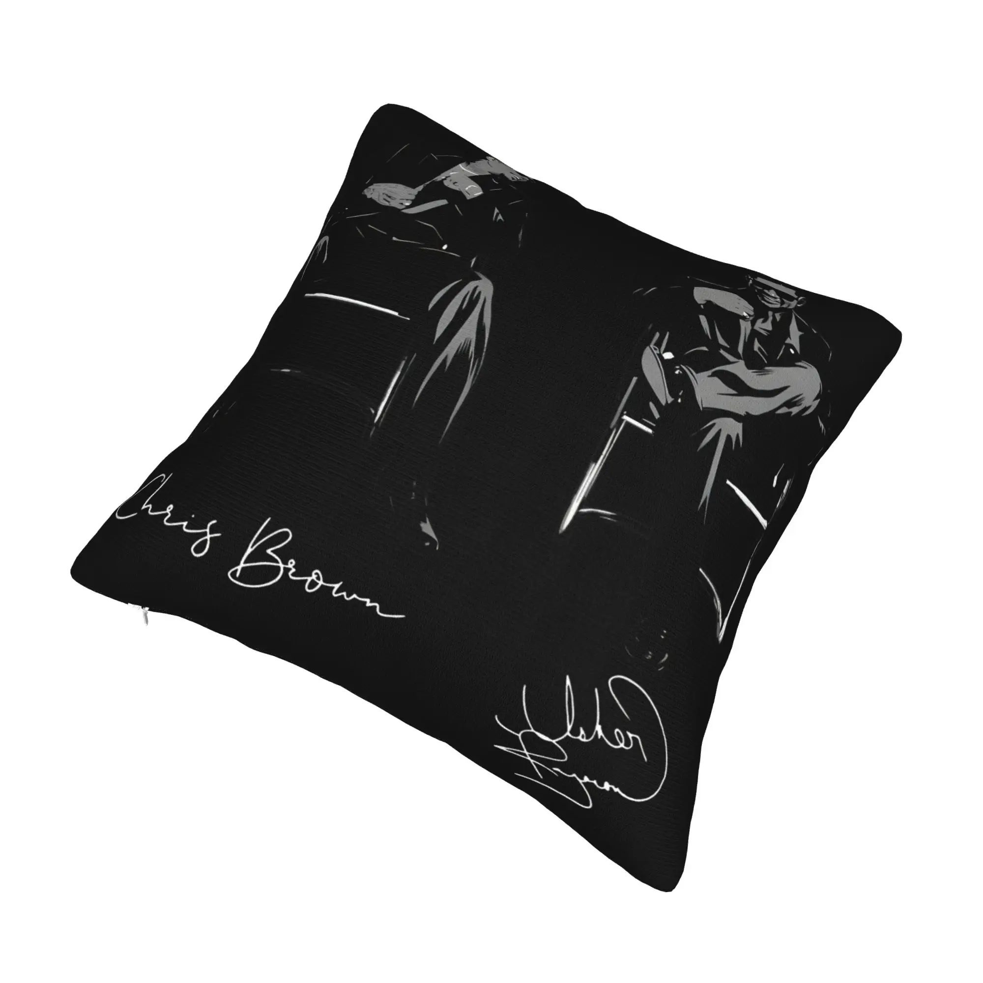 Decorative Pillowcase Chris Brown Usher R&B Tour 2026 Merch Home  Throw Pillow Case Cover Drop Shipping Multiple Sizes