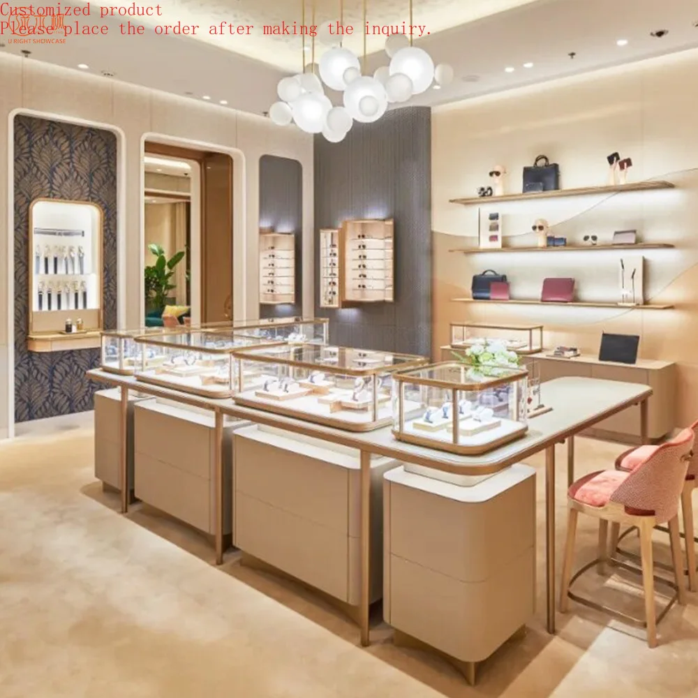 

Luxury Jewelry Display Cases Lockable Glass Custom Jewelry Showcase Worldwide Supplier