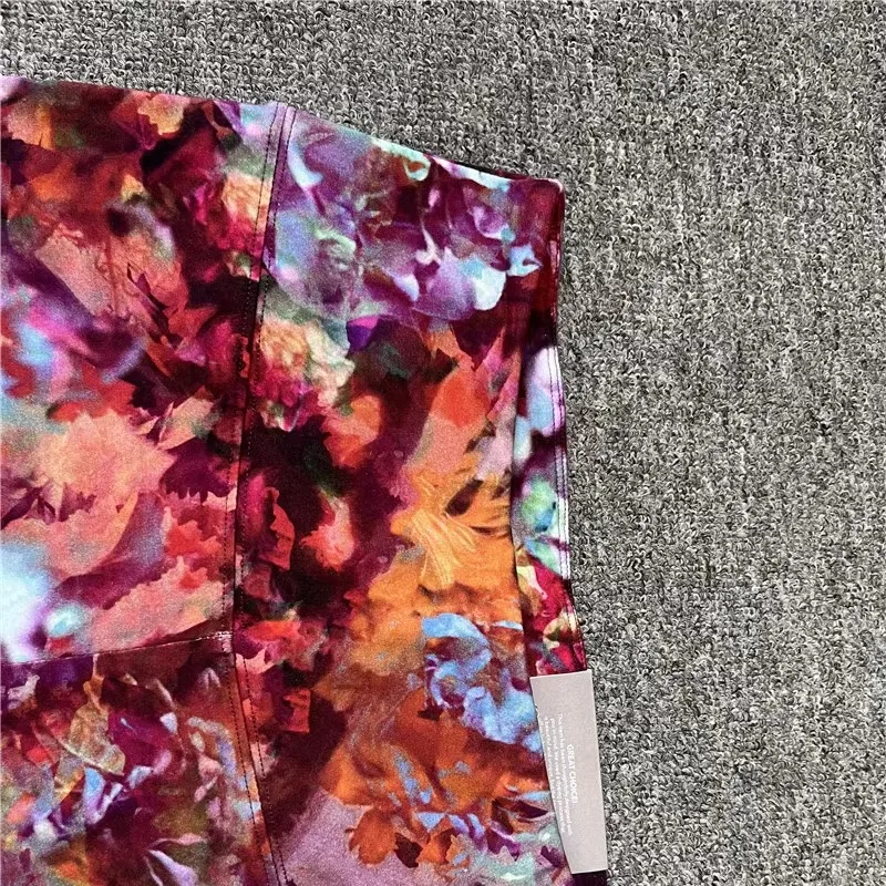 Queen Pantaloni da yoga a vita alta Pantaloni attillati sportivi da fitn da donna Pantaloni a nove punti per il controllo della pancia Altro materiale 00%