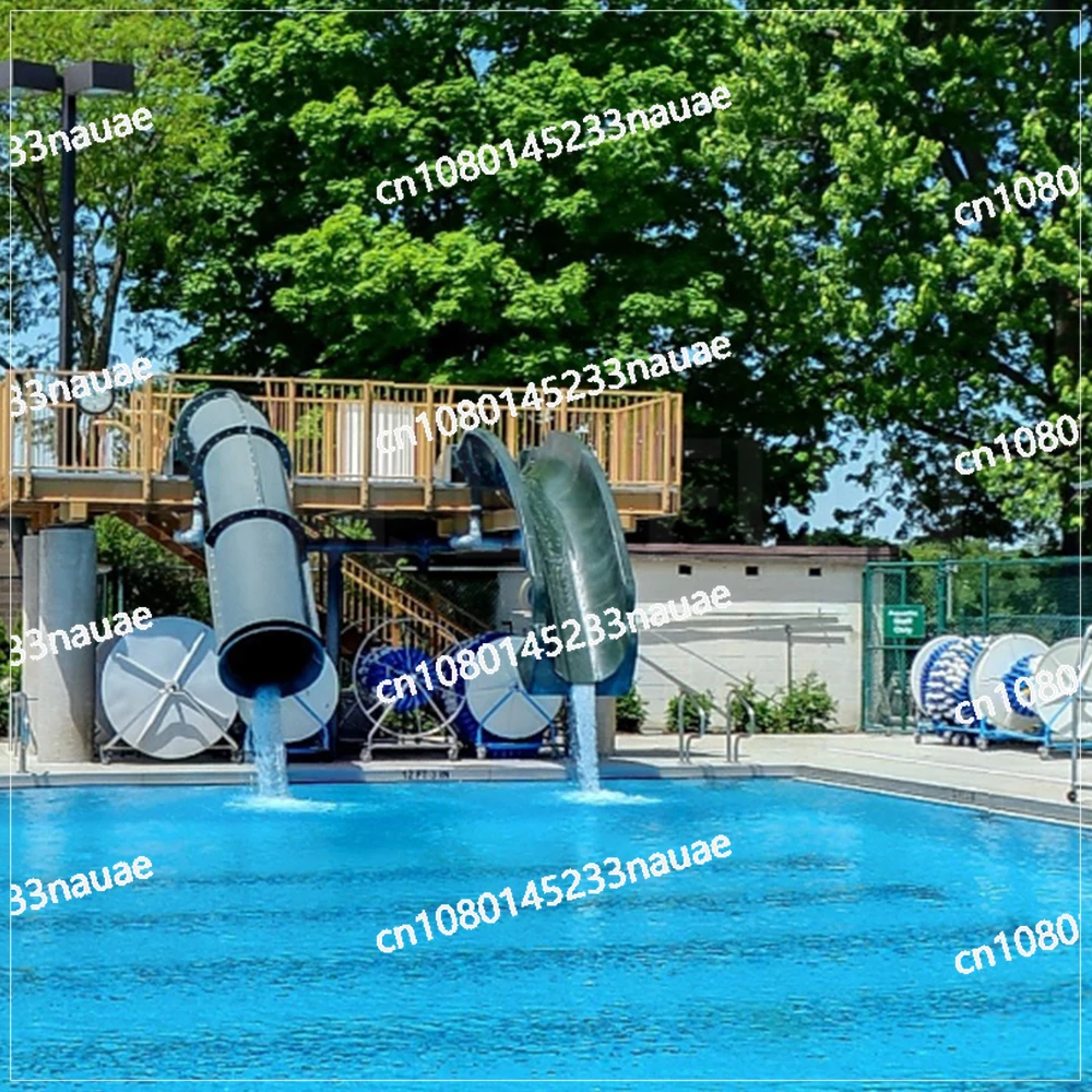 Swimming Pool Small Fiberglass Drop Slide for Garden Play Water Sports Equipment