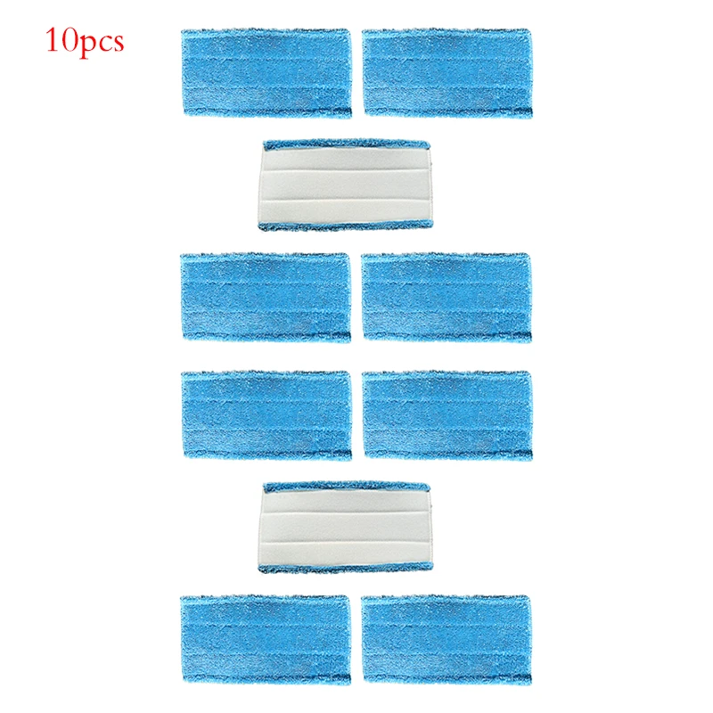 

10pcs Mop Head Replacement Pads For Swiffer WetJet Flat Mop Reusable Pad Microfiber Cloth Home Tools Steam Cleaner Parts