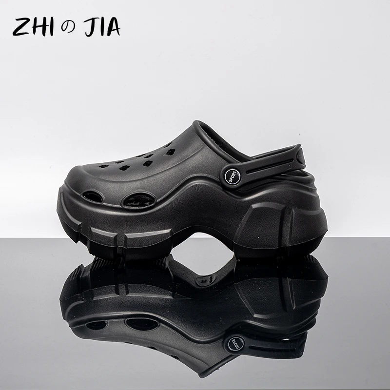 New Popular Super Thick Classic Women Sandal Women's High Top Hole Shoes Outdoor Leisure Fashion Slippers Breathable Beach Shoes