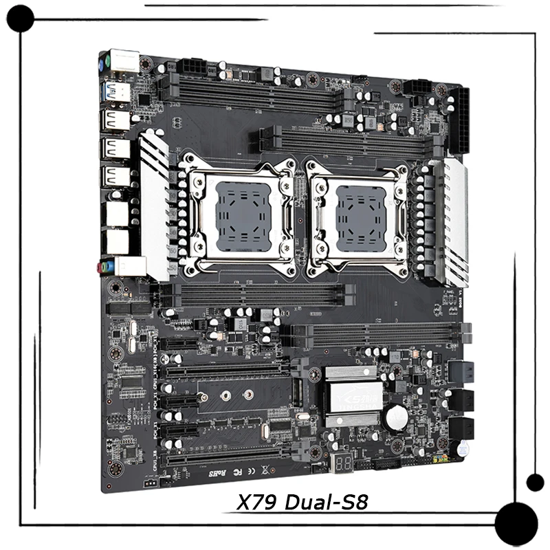 X79 Dual-S8 For Jingsha Computer Motherboard Desktop Supports Three Generations Of Memory 2011 Pin Studio Game