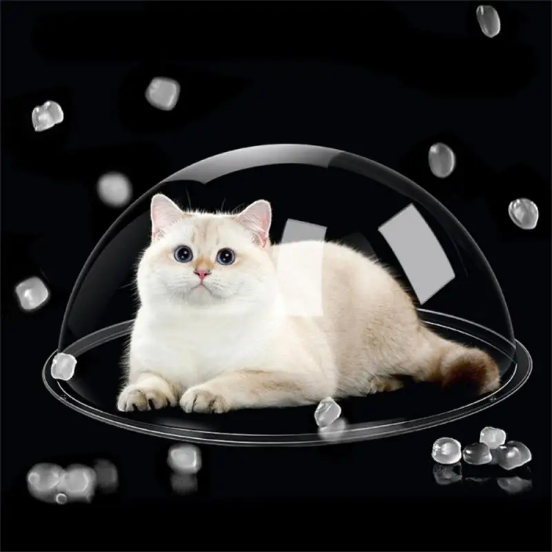 Acrylic Dome Cover Transparent Food Dust-proof Cover Cat Nest Space Capsule Cover 30cm Cat Nest Hemispherical Cover Cat Toys