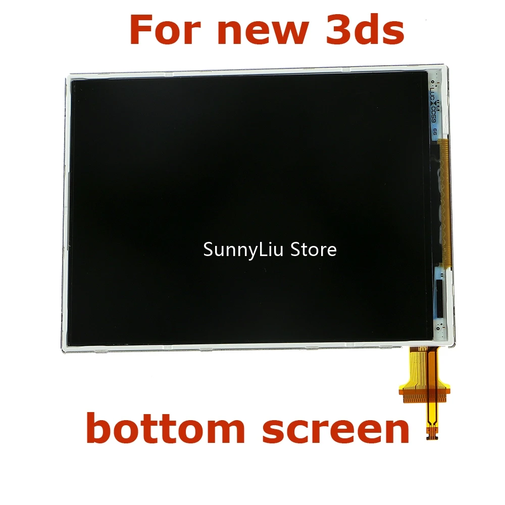 New Original Top bottom LCD Screen up lower lcd for Nintendo NEW 3DS lcd screen