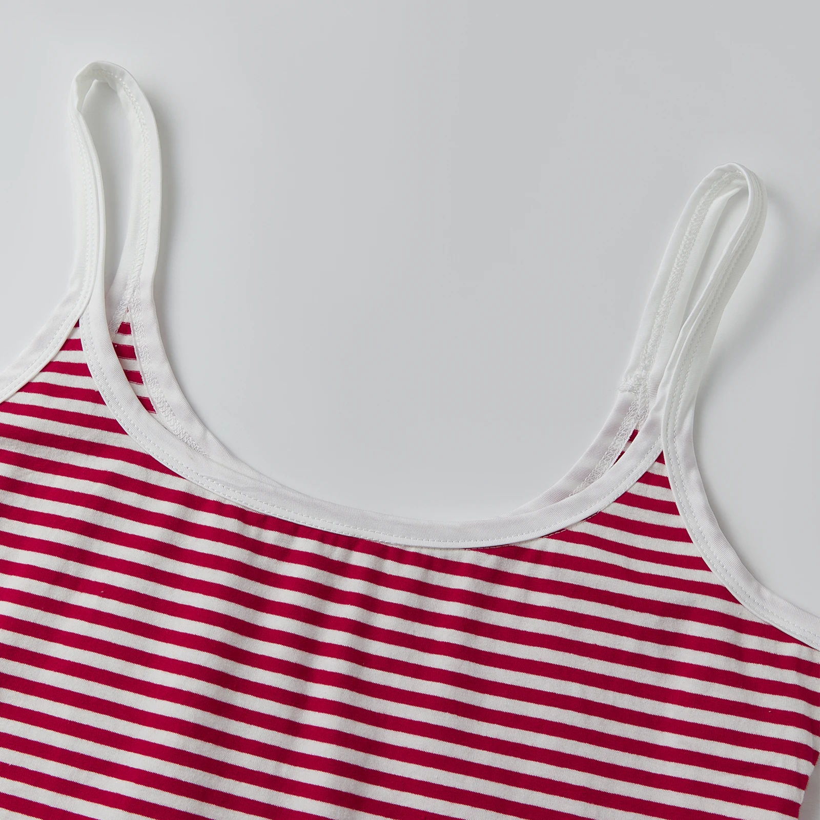 

New Fashion Womens Summer Striped Lounge Set Sleeveless U Neck Cami Tank Tops Shorts Sleepwear Sets Hot Sale S M L