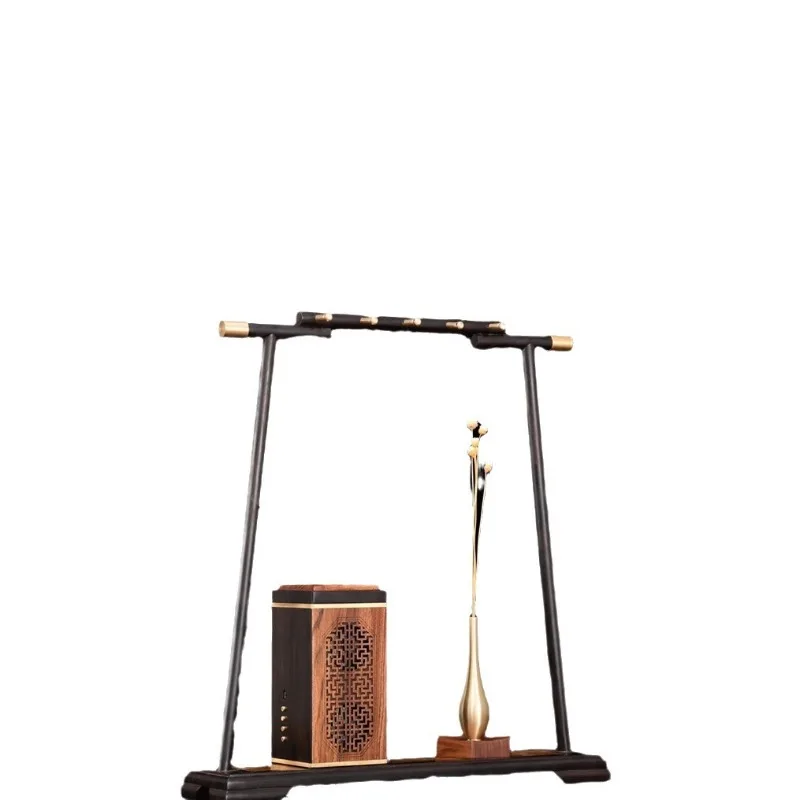 Solid wood pen holder, creative Bluetooth music incense burner, household copper wood incense burner, ornament, business gift