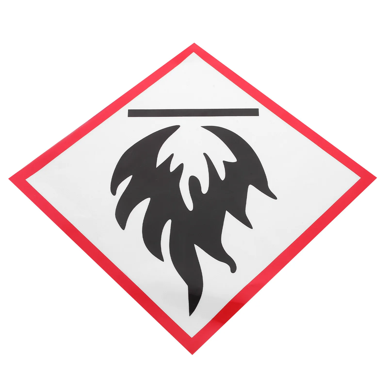 

Reflective Hazard Sign Sticker 8 Pieces Abrasion Resistant Caution Safety Mark for Low Light Environments