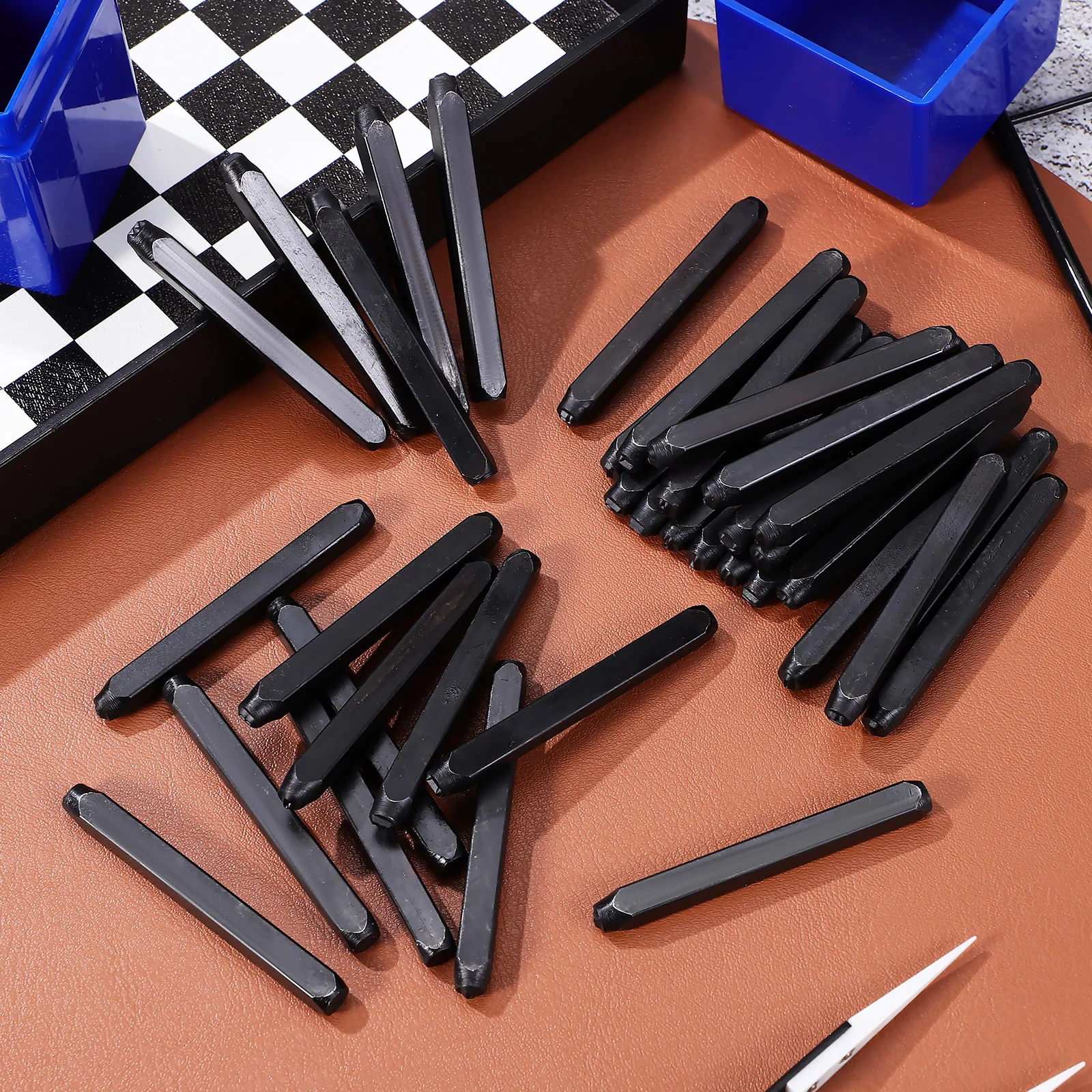 

1 set Metal Number Punch Set Steel Stamps Clear Imprint Engraving Tool for Metal Plastic Paper Multi-Use Branding Date Marking