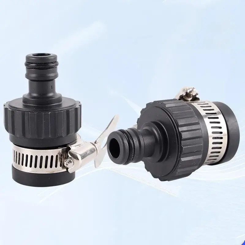 2pcs Universal Water Hose Faucet Adapter Durable Quick Connect Plastic Fitting for Outdoor Yard Plant Watering