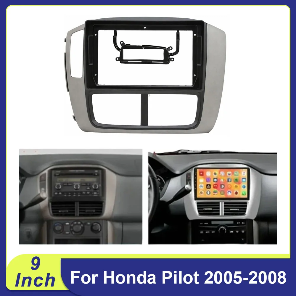 

For Honda Pilot 2005-2008 9 Inch Car Radio Fascia Frame Dash Kit with Wiring Harness