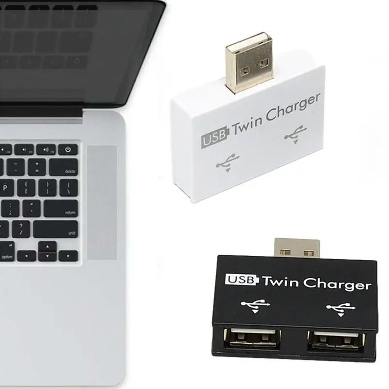 USB-Splitter Ladung 1 Stecker auf 2 Port Buchse USB-Hub-Adapter Konverter für Telefon Laptop Peripherie geräte Computer Lade zugriff i1q7