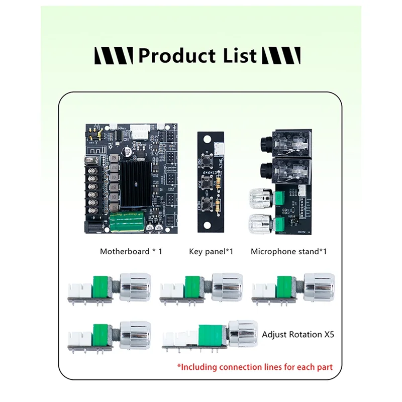 A99E-Leaded Bluetooth Amplifier Board Digital Amplifier Board 50+50+100W Subwoofer Amplifier Chipset, TPA3116