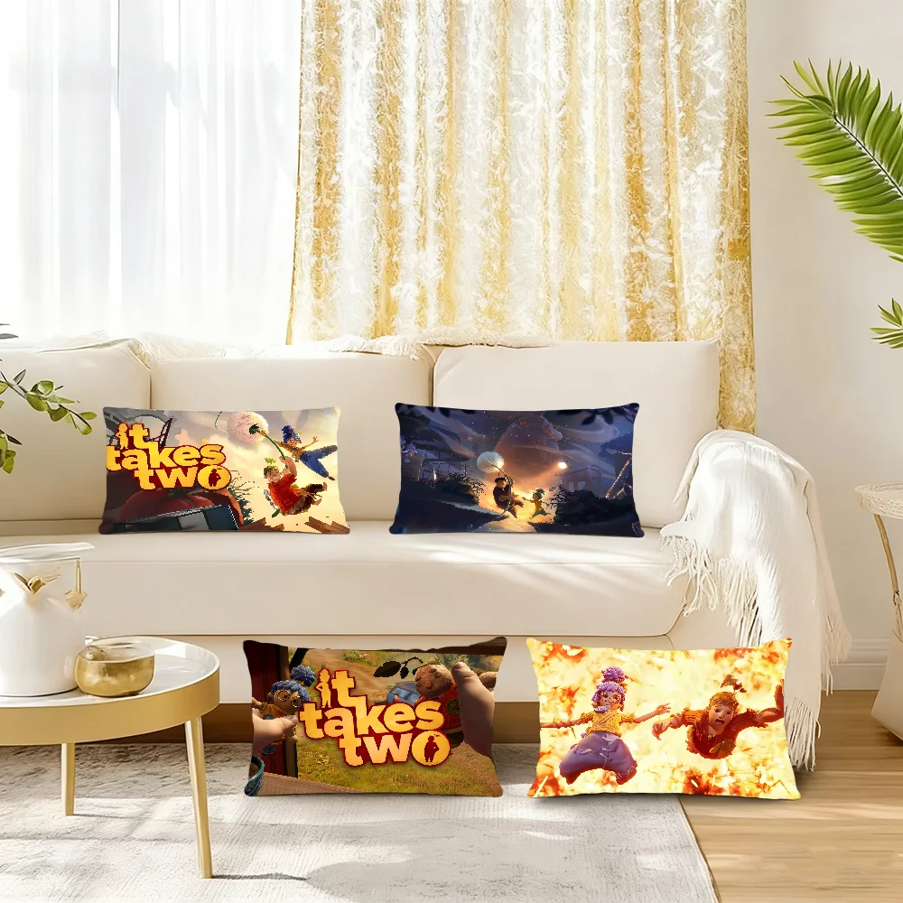 Game It T-TakeS T-Two Cushion Cover Rectangle Pillow Case Printing Bedside Sofa Room Home Decoration Pillowcase