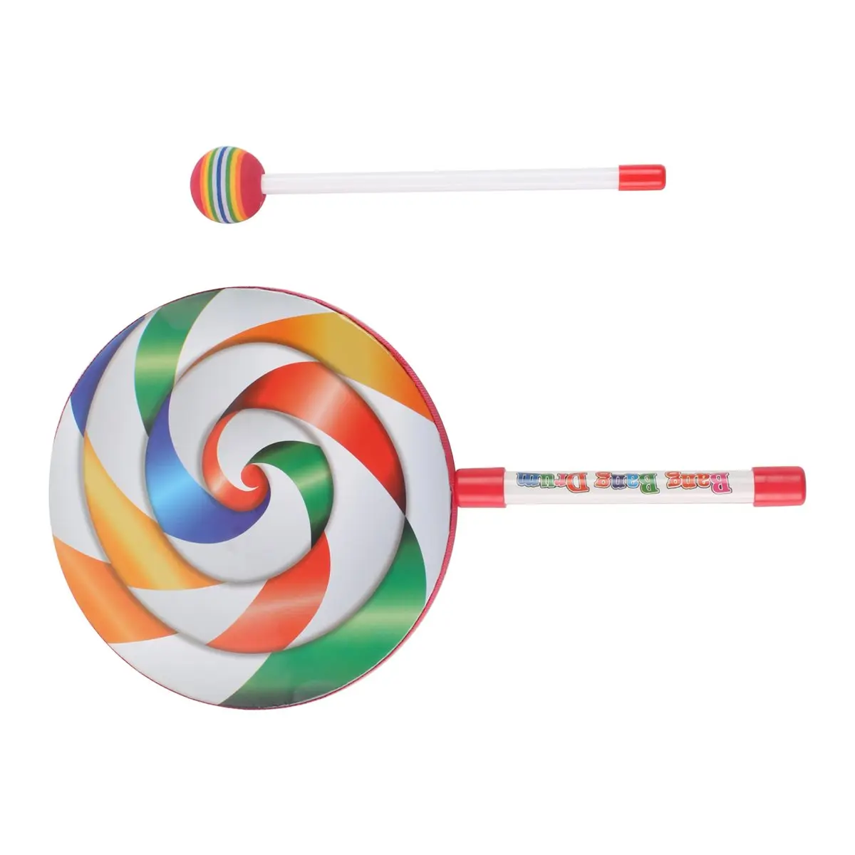 AA411 Superior Lollipops Pattern Colorful Drum Percussion Instrument For Children Kindergarten Musical Education Early Education
