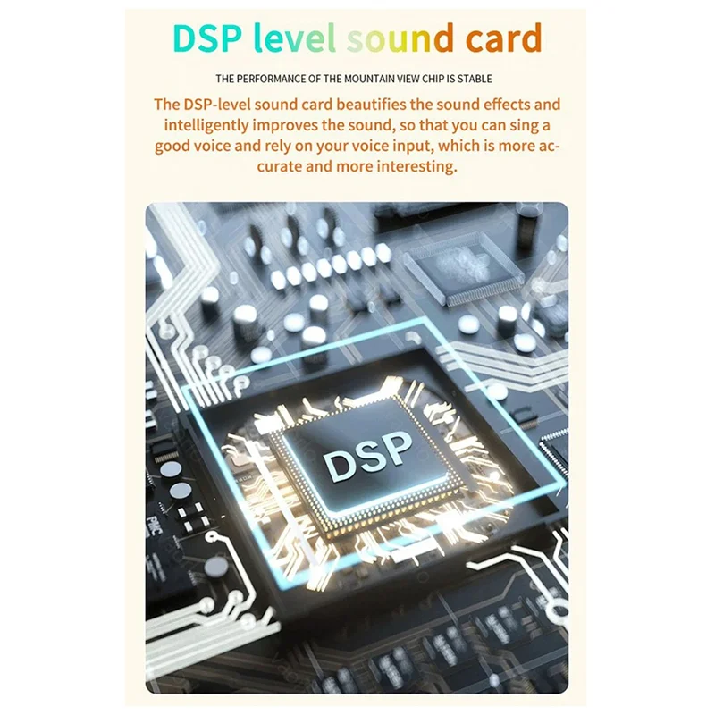 RGB الملونة مصباح ليد بلوتوث 5.3 PA المتكلم اللاسلكية المزدوجة الميكروفونات KTV DSP نظام ثلاثية الأبعاد HIFI ستيريو المحيطي سهلة التركيب