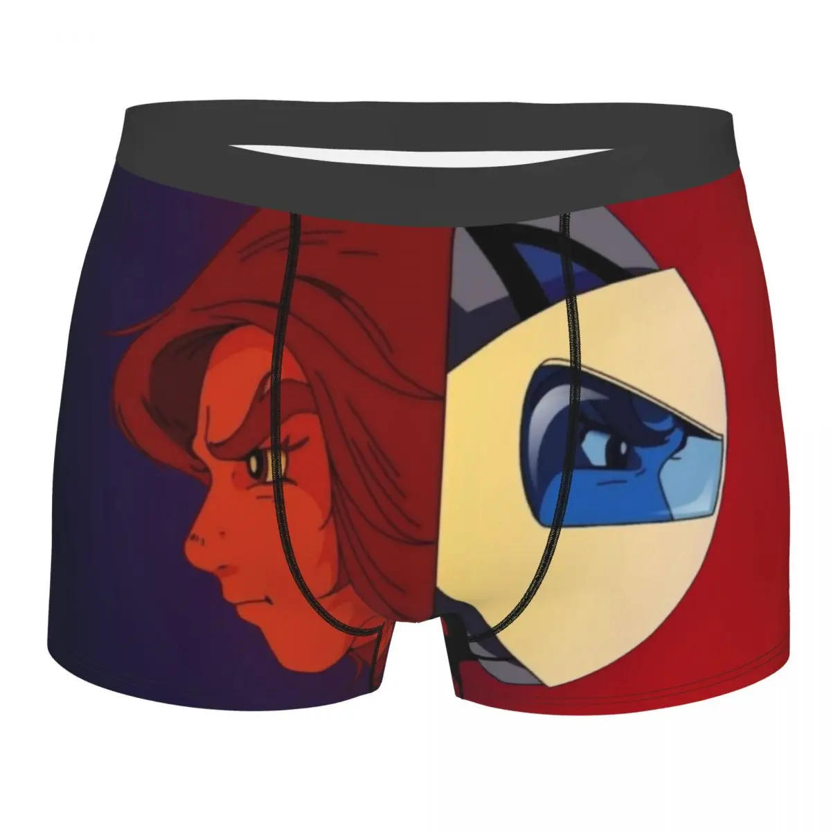 

Custom Goldrake Actarus Underwear Men Stretch UFO Robot Grendizer Boxer Briefs