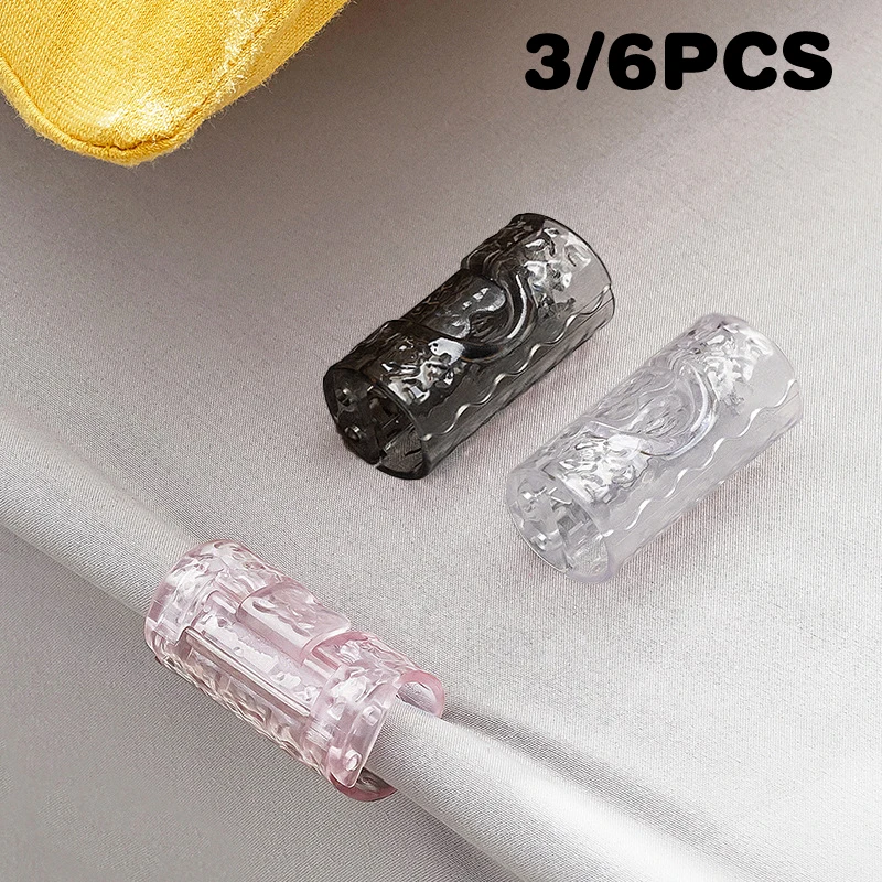 3/6 قطعة المضادة للانزلاق غطاء سرير مقاطع فراش تحديد جهاز لحاف المفرش دبوس كليب البلاستيك الملابس المنزلية وجبات خفيفة الجوارب كليب