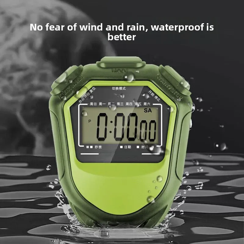 Multifunctional Electronic Digital Sports Stopwatch Waterproof Timer Game Training Stopwatch Sports Coaches Referees Calculator