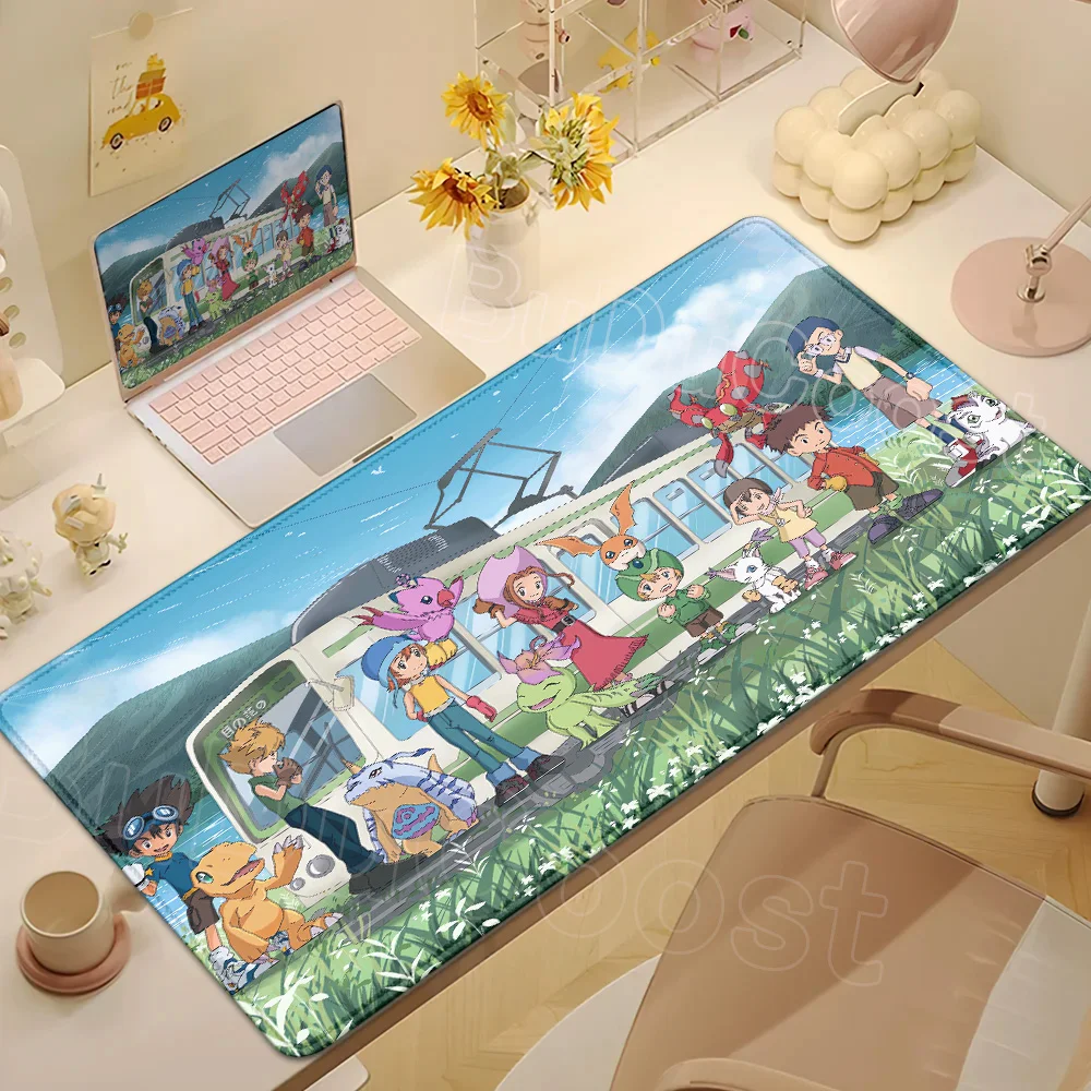 Mousepad Anime Digimon Adventure Gamer Office Desk Mat Large Computer Non-slip Lockedge HD Print BEATBREAK Mouse Pad Accessories