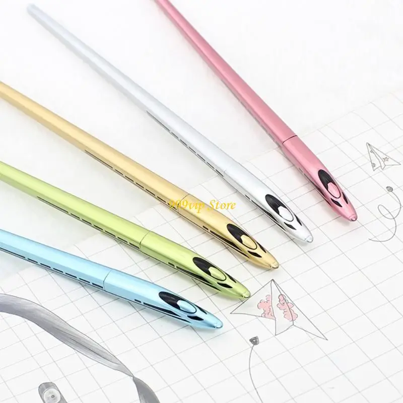 

C90C 10x Writing Pen 0.5mm Gel Pen Train Shaped Neutral Pen Stationery Pen for School