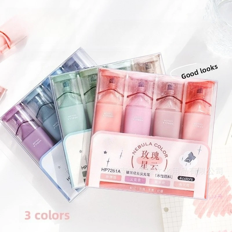 

Блестящий хайлайтер, ценная защита глаз, студенческая ручка для учета, маркер, ручка, набор маркеров для письма