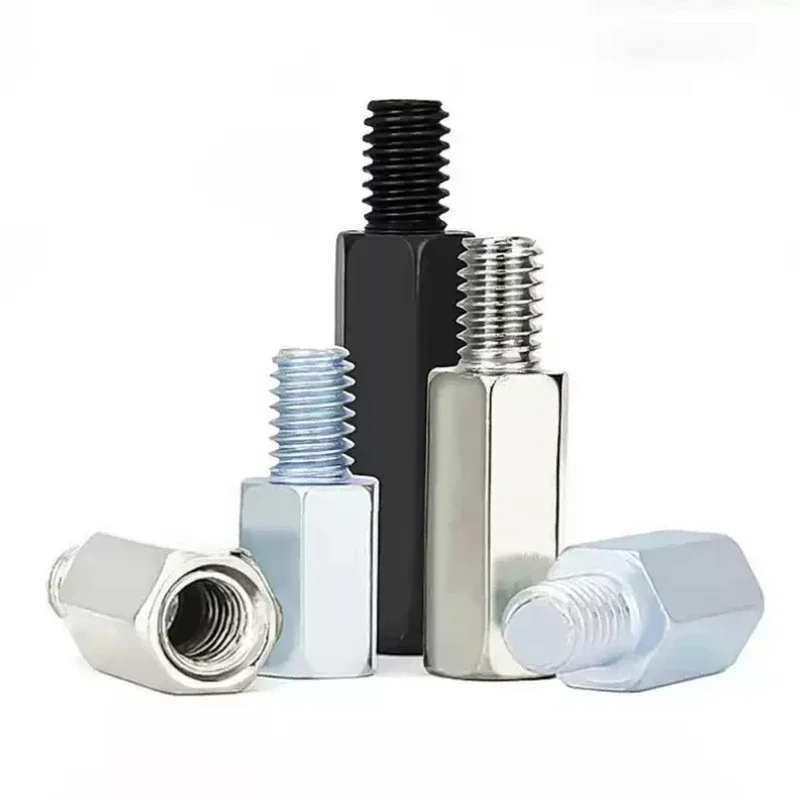 M3 M4 M5 Hex Carbon Steel Male Female Standoff Board Rack Stud Hexagon Threaded Pillar PCB Column Motherboard Spacer Bolt Screw