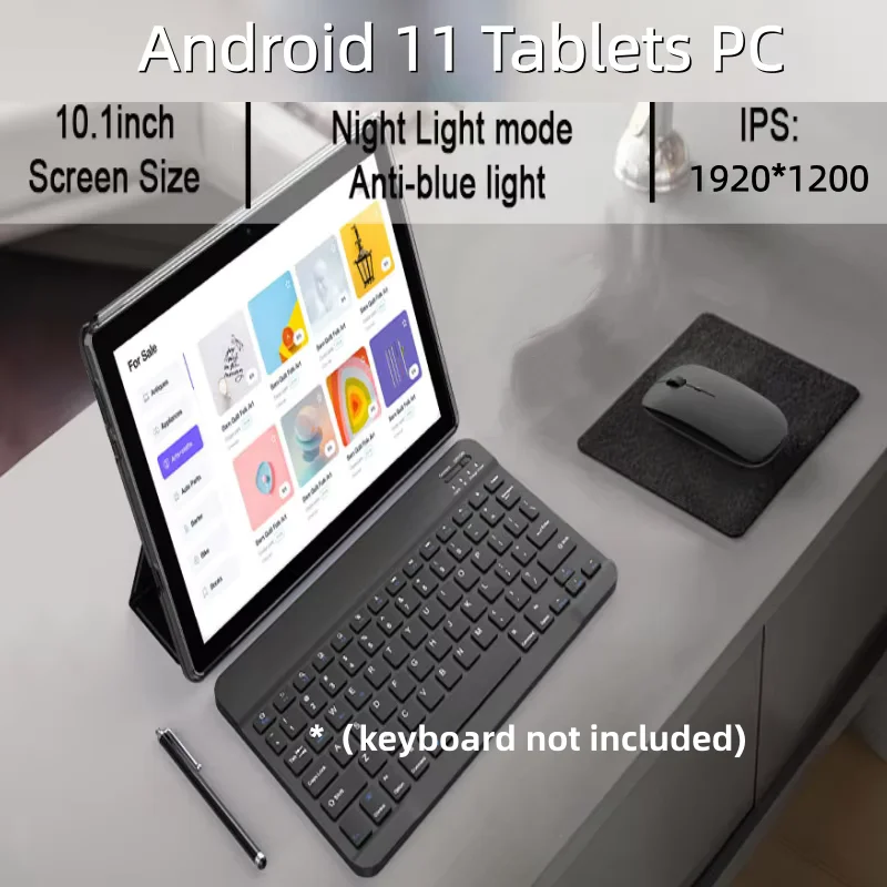 

1920x1200 IPS 10.1 INCH Android 11 Tablet Octa-Core 1.6GHz 3GB RAM 32GB ROM 8000mAh Type-C