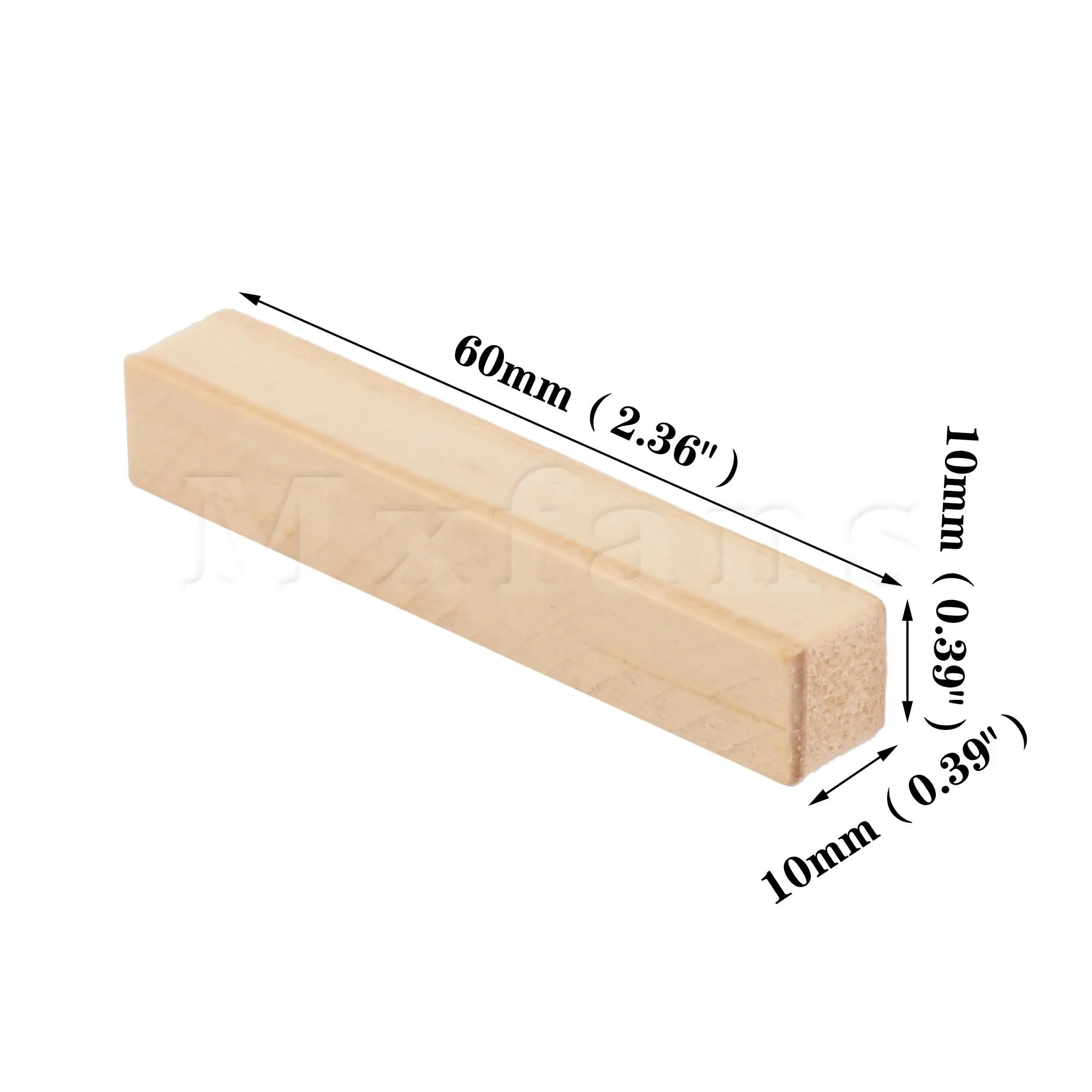 Mxfans 25 pcs Linde Holzblöcke für DIY Carving Craft ing 2.36 "x 0.39" x 0.39"