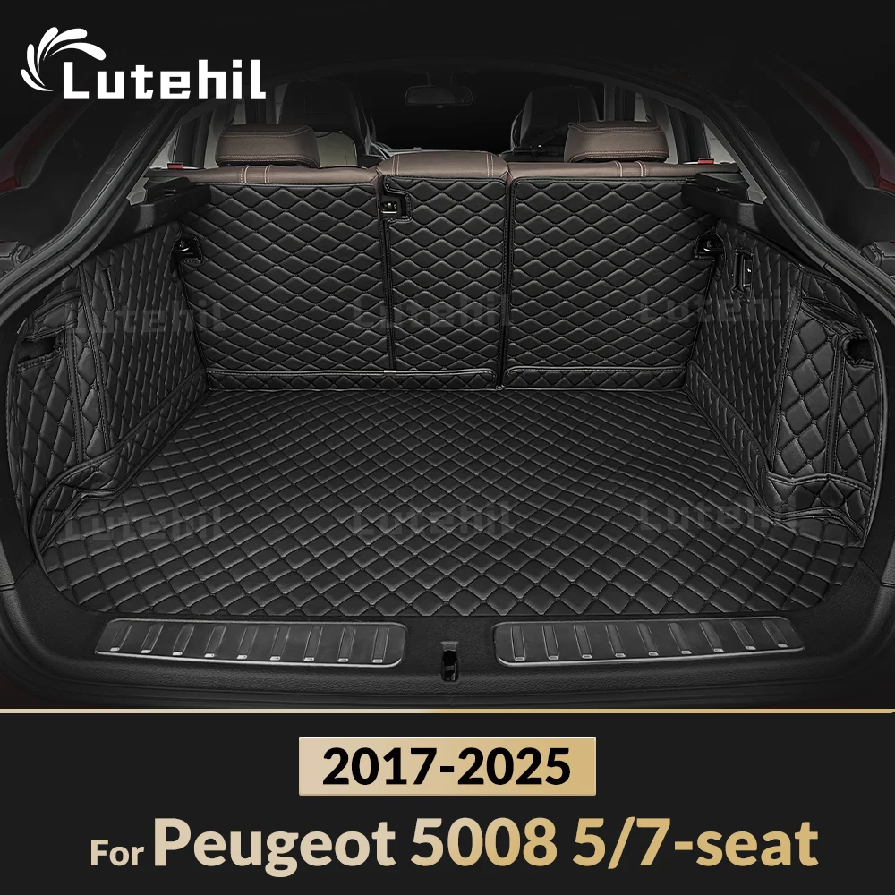 

Для Peugeot 5008 5/7-seat 2017-2025 авто полное покрытие коврик для багажника автомобильный защитный коврик грузовой подкладки аксессуары для интерьера