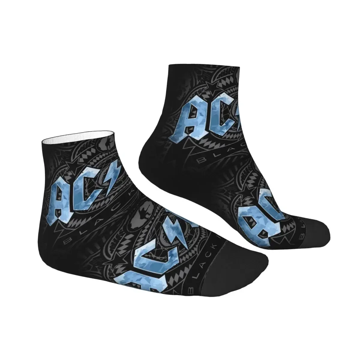 AC DC Heavy Metal (1) Socks Harajuku Sweat Absorbing Stockings All Season Socks Accessories for Man's Woman's Birthday Present