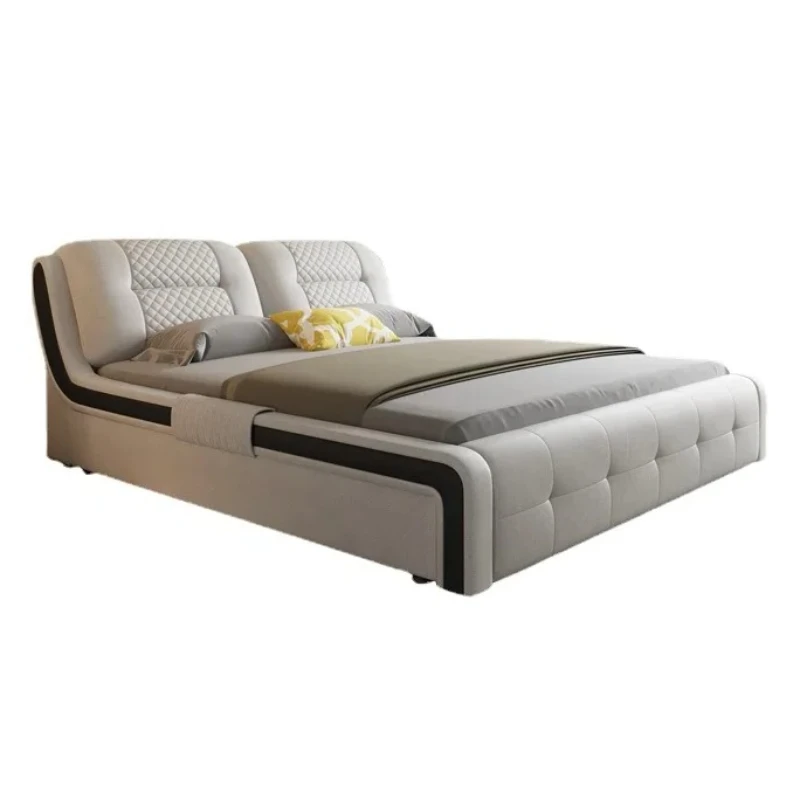 Multifonction queen size cama de casal moderno mestre high end luxo cama quadro economia espaço caixa casal móveis do quarto