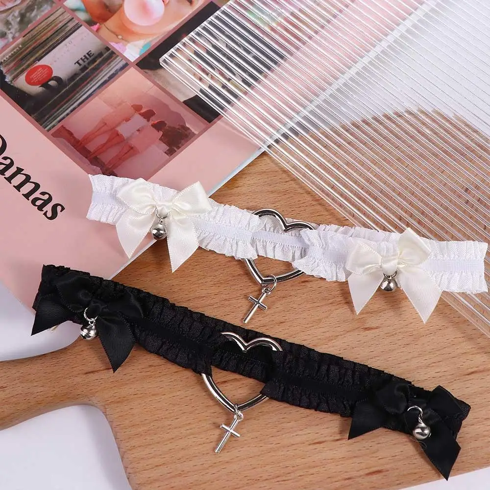 Fashion Elastic Bow Punk Harajuku Jk Leg Garter Heart Shape Female Suspenders Sexy Suspenders