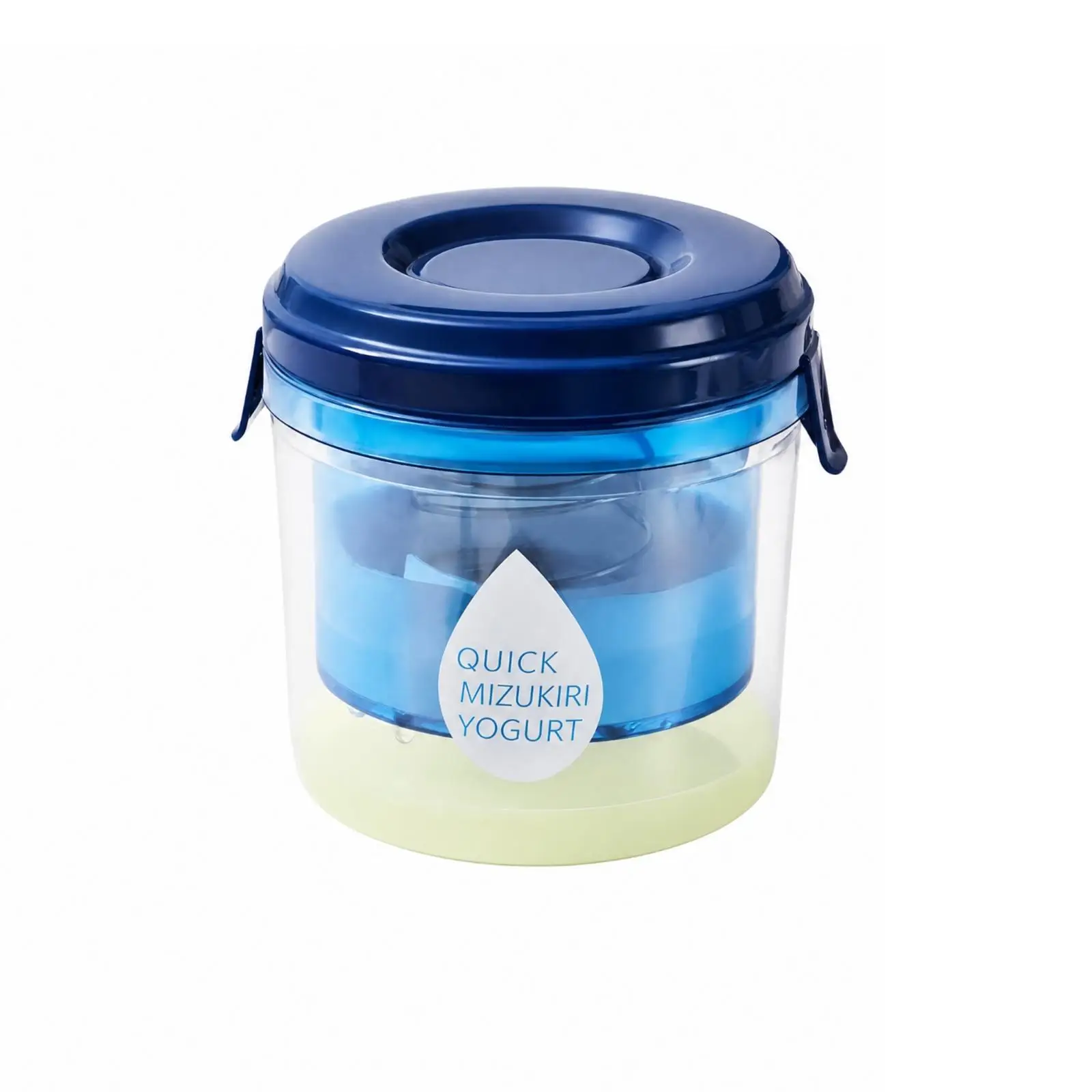 Yogurt Strainer with Spring Press Multipurpose Yogurt Strainer with Pressing Component Transparent Container for Home Cooks,