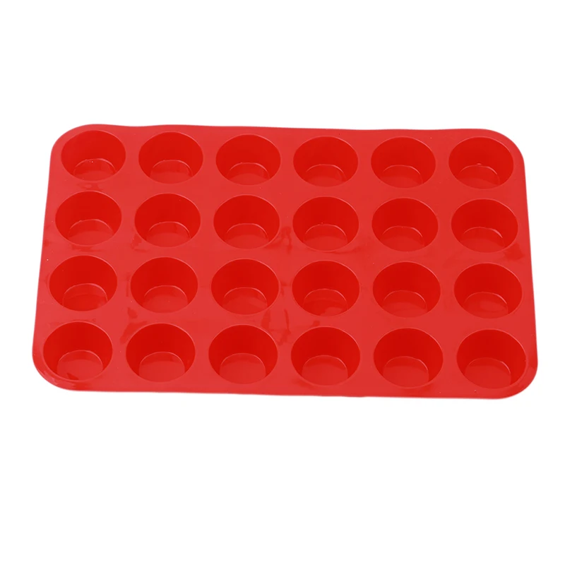 24 Holes Mini Muffin Cake Mold Silicone Non Stick Cupcake Pancake DIY Mini Chiffon Chocolate Tray Mold