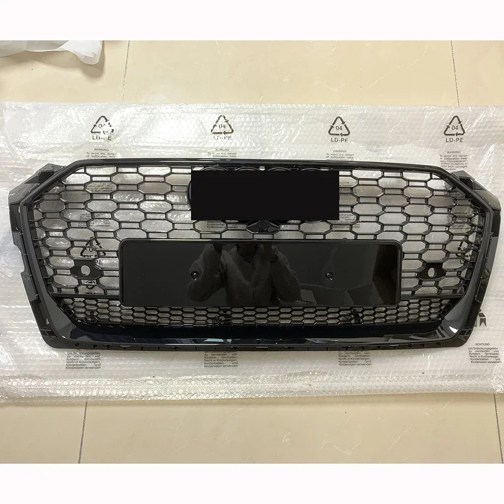 

For RS5 Style Front Sport Hex Mesh Honeycomb Hood Grill Black For Audi A5/S5 B9 2017-2019 Car Accessories