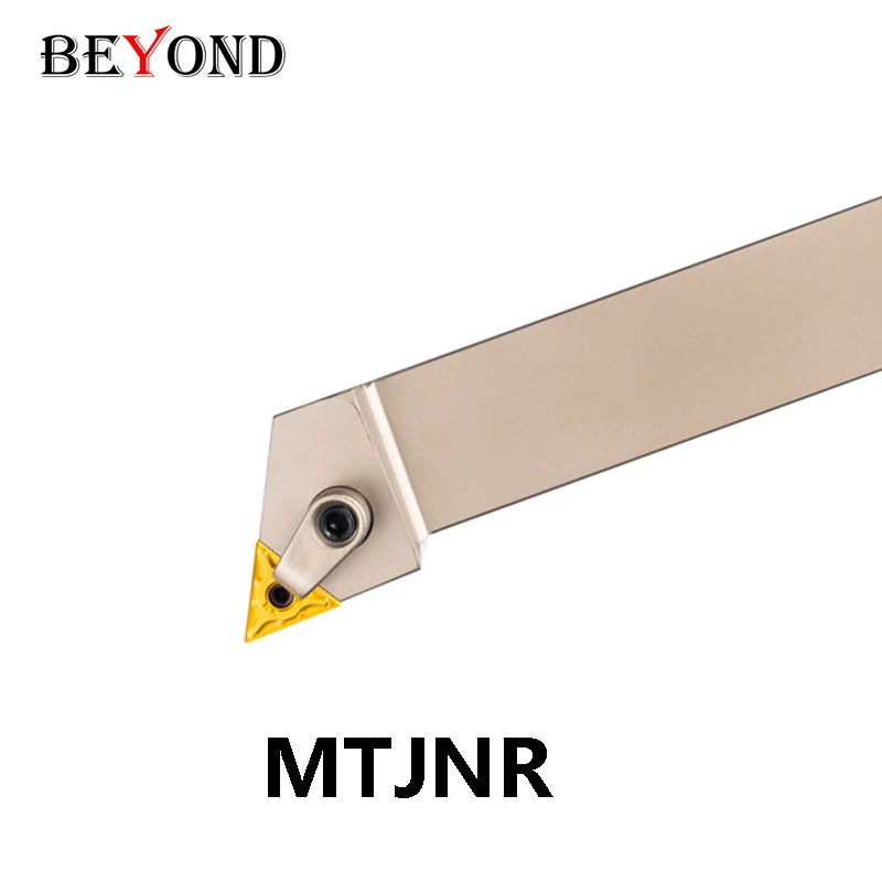 BEYOND MTJNR1616H16 MTJNR2020K16 MTJNR2525M16 MTJNR MTJNL External Turning Tool Holder CNC Spring Steel Lathe Cutter CNC Shank