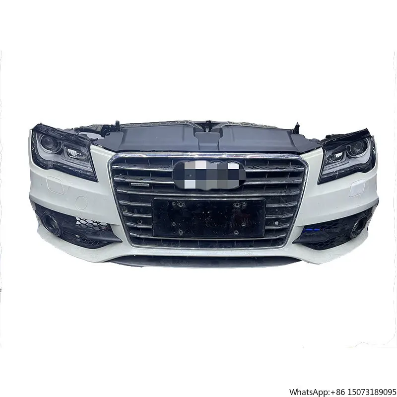 

High Quality Chrome ABS Plastic Auto Car Parts 2012-2014 A7 New Upgrade Front Bumper Bodykit with Exhaust