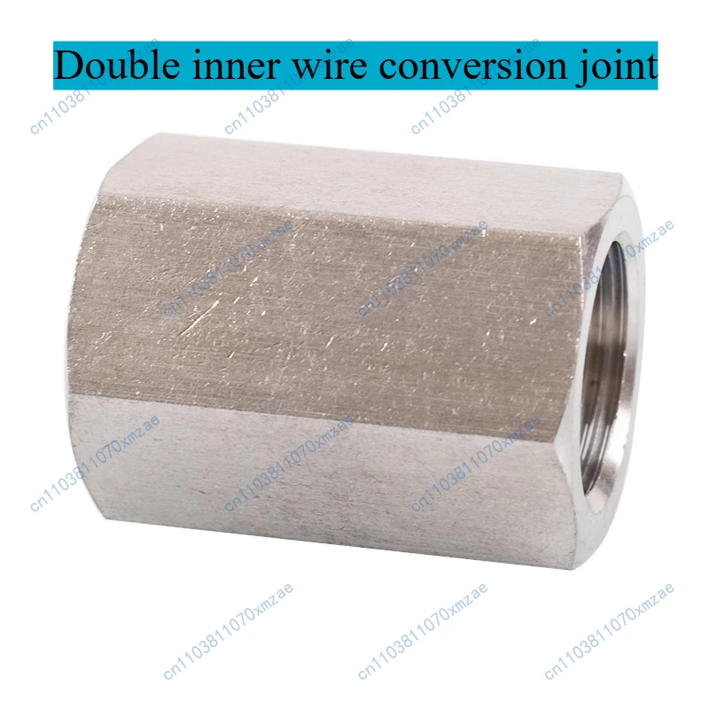 5PCS เครื่องวัดความดัน 304 สแตนเลสสตีลอะแดปเตอร์เกลียวภายในคู่ M8M10 * 1M12M14M16M20 ถึง 1/2 นิ้วเกลียวภายใน