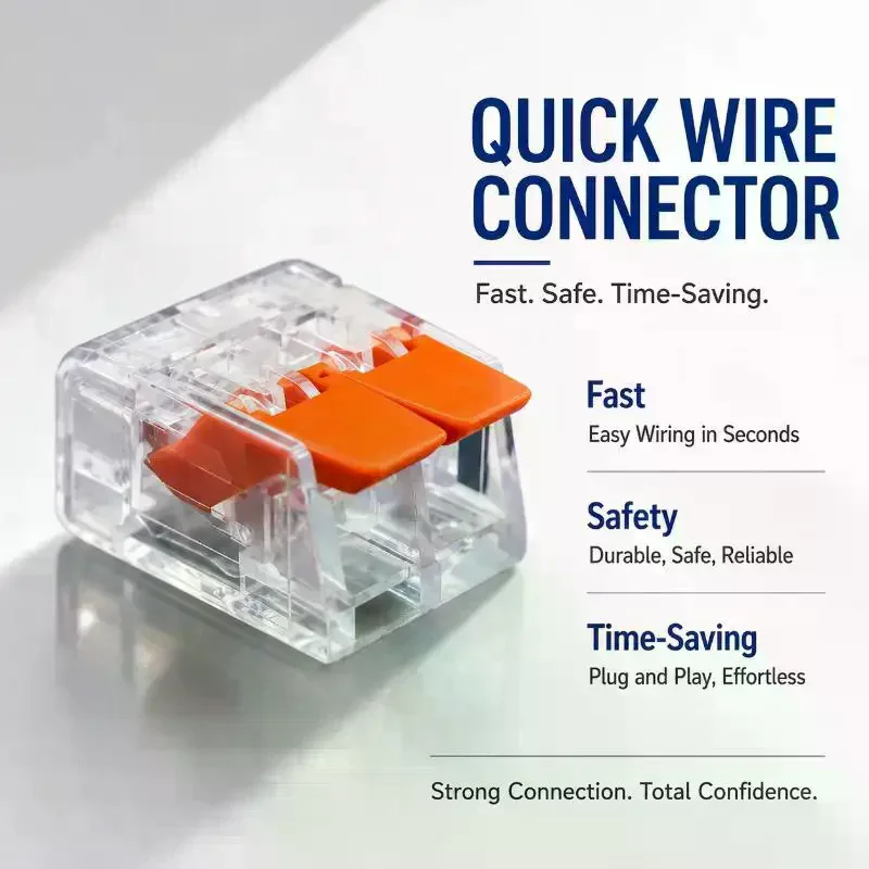 10Pcs Electrical Cable Connectors 2/3/4/5 Port Lever Wire Connector Quick Splice Electrical Wire Terminal 32A 450V Kit